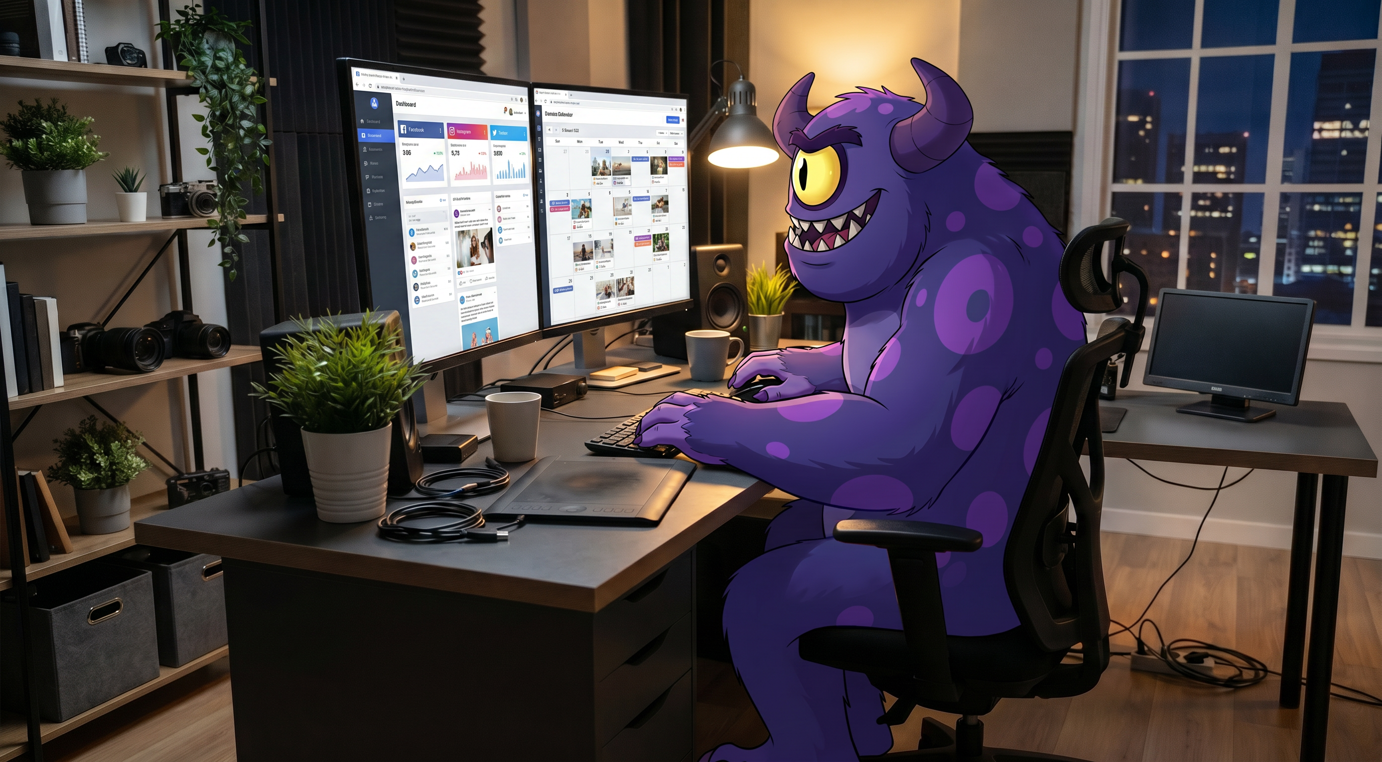 Manejo redes sociales quincenal Monster Marketing